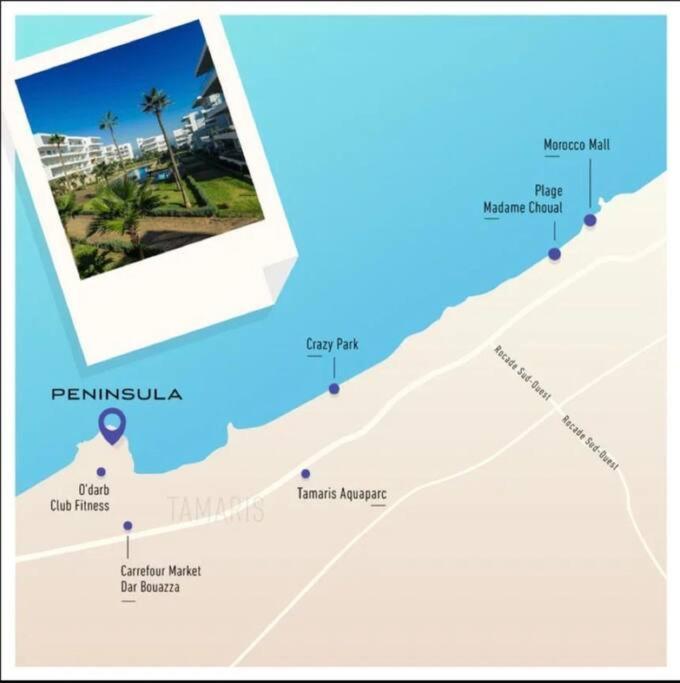 Appartement De Luxe A Peninsula Casablanca Exteriör bild